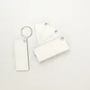 Whole 10pcs DIY MDF Blank Key Chain Sublimation Heat Press Transfer Wooden Key Ring Po &Logo Thermal Printing Gift- shi275T