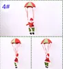 شجرة عيد الميلاد شنقا ديكور المظلة ثلج سانتا كلوز دمية محشوة قلادة الحلي والزينة هدية عيد 4 ألوان WX9-973