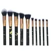 10pcs Makeup Brushes Foundation Highlighter Eyeshadow Burshes Tool Brushes Soft Set Foundation Powder Brush DHL free shipping