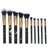 10шт Макияж Кисть Фонд Highlighter Eyeshadow Burshes Инструмент кисть Soft Set Foundation Powder Brush DHL Бесплатная доставка