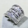 choucong Luxury Women Jewelry Diamond 925 Sterling silver Engagement Wedding Band Ring for women Sz 5-11 Gift