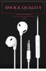 with retail box 3.5mm Earphones Super Earset Buds Low Bass Earphone Noise Isolating Earbud Headset Mic for iPhone Samsung 300pcs/lot