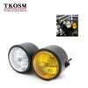 TKOSM phares de moto Double phare moto Double Double lampe frontale Dominator général pour Honda Yamaha Kawasaki Suzuki