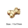 50pcs / parti 11 * 17mm Silver / Guldplätering Bear Charms Pendant för smycken Resultat för DIY Tillbehör Grossist