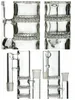 Dreifach-Perkolator-Aschefänger mit 14 mm, 14 mm, 18 mm, 18 mm Gelenk, Glas-Aschefänger für Wasserpfeifen, Bong-Zubehör, Ashp205 207