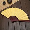 Large 33cm Folding Fan Blank Cloth Bamboo Hand Fans DIY Craft Art Painting Fan Gifts wen6896