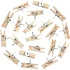 50PCS/set Push Pins with Wooden Clips Pushpins Tacks Thumbtacks for Cork Boards Artworks Notes Photos and Craft Projects