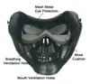 Maschera per pistola ad acqua M02 maschera da campo di protezione tattica reale CS maschera per fan dell'esercito maschera di cenere d'argento