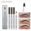 LANGLANNI liquide sourcil Penil liquide rehausseur de sourcils 3 couleurs quatre tête rehausseur de sourcils étanche livraison gratuite