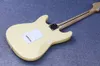 Elektro Gitar Krem Yngwie Malmsteen taraklı akçaağaç klavyesi Big Head 6 String Stock2301056