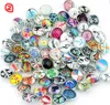 NOOSA 100pcslot Mixed 18mm Alloy Resin Fashion Snaps Buttons Fit Ginger Jewelry Bracelets Snap Bracelets Collier Charm Bracelets2417387