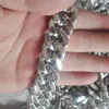 Mens Polished jewelry on sale 1meter lot stainless steel huge heavy 15mm Mami cuban curb Link Chain Jewelry findings markign DIY Necklace