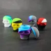 Skull Shape 3ML Non-stick Silicone Container Food Grade Small Rubber Jars Dabber Tool Storage Oil Holder Mini Wax Container for Vaporizer