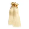 Gaga queen 613 paquets de cheveux raides brésiliens 613 paquets de cheveux humains blonds 100 Extensions de cheveux 3 Bundles3525412