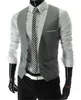 Vests For Men Slim Fit Mens Suit Vest Male Waistcoat Gilet Homme Casual Sleeveless Formal Business Jacket