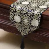 Chiński Klasyczny żakardowy Jacquard Damask Biegacze Moda Dining Stół Mata Kawa Herbata Podkładki Jedwabiu Satynowy Tkanina Prostokątna 200x33 cm