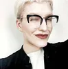 2018 نصف إطار القط نظارات العين إطارات أنماط أزياء المرأة ccspace العلامة التجارية مصمم نظارات الكمبيوتر البصرية 45144