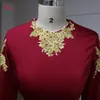 Винная красная русалка выпускные платья сексуальные южноафриканские золотые аппликации Бургундские длинные формальные вечерние платья на заказ на заказ плюс размер