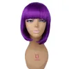 Bob wig Cosplay Short wigs For Women Synthetic hair With Bangs Pink Gold Blonde 12 colors avalivable4477040