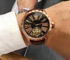 prix de gros 2018 Mode chaud Montres de mode pour homme montre en cuirplusieurs couleurs Bracelet Montres-bracelets Marque noyau de machine automatique.