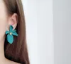 Estilo Hot Daisy pétalas brinco personalidade feminina exagerada estilo longo pingente Coreano estilo coringa ear ring brincos moda clássica delica