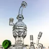 Fab Egg Recycler Bong Swiss Percの水道パイプシャワーヘッドPerc Glass Bongs SwissパーコレータDABオイルリグが石英バンガーMFE01