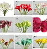 Accueil Déco Fleurs Artificielles 10 pcs/lot Mini Bouquets De Lys Calla pour Bouquet De Mariage De Mariée Décoration Fleurs