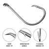 9 storlekar 180 7384 Crank Hook High Carbon Steel taggkrokar Asiatiska karpfiskeutrustning 200 stycken Lot F577200326