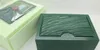 Wrist Watches Boxes Top Brands Green Box Paper For mens Watch Booklet Card in English Men Wholesale