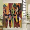 New Design High Quality Different Custom Waterproof Bathroom African Woman Shower Curtain Polyester Fabric Bathroom Curtain