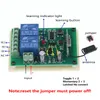 Interruttore di comando a distanza senza fili DC 12V 24V 2CH per il controller di arresto in avanti del motore 315/433 MHz