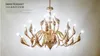 Nordic Style Post Nowoczesna Lampa Żelaza Sztuka Żyrandole do Wystrój Domu Proste Zaprojektowane Luksusowe Luksusowe Kreatywne Swan Wiszące Żyrandol sufitowy