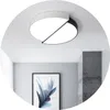 Nordic modern simple LED bedroom ceiling lights foyer restaurant kids room Double semicircle black white combination ceiling mounted lamps