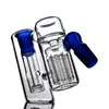 Mini Dikke Blue Clear Glass 14mm Ash Catcher Smoking Pijpen 18mm Ash Catcher voor Glazen Bongs Roken Pijpen Accessoires