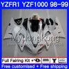 هيكل السيارة لياماها YZF R 1 YZF1000 Pearl White top YZF-R1 1998 1999 Frame 235HM.34 YZF-1000 YZF R1 98 99 YZF 1000 YZFR1 98 99 Body Fairing