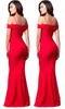 Red Mermaid avondjurk multiways afgedekte mouwen en trompetflare zoom sexy fit n flare burlesque pin -up jurk8524140