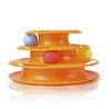 Высочайшее качество Смешные кошка Pet Toy Toy Toys Intelligence Triple Play Disc Cat Toy Balls Шарики Игрушки Домашние животные Зеленый Оранжевый