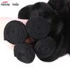 Ishow 4PCS /Lot Brazilian Virgin Hair Extensions Body Wave Hair Weave Wholesale Human Hair Bundles Wefts for Women All Ages Natural Color Black