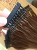 Customized Color Available 6D Human Hair Extensions 9A Black Blonde Brown Salon Professional 100Strands 100gram/set Can Be Styled With Iron