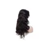 Indian Raw Virgin Hair Spets Frontals Wigs Body Wave 360 ​​Frontal Perk 10-32 tum Pre Pluched Wholesale Baby Hairs