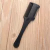 Professional Hair Razor Comb Black Handle Shaving Cutting Thinning Comb Tool3433516