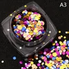 New Fashion Nail Art Nail Patch Metal Mix Colorful Round Glitter Nail Glitter Stickers Makeup Beauty Gifts