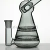 6,7" Bunte Oddly Glas-Wasserpfeife + gratis Glaskopf 14mm Joint Banger Hanger Nail Glasbongs Dab Rigs Oil Rig Beaker 969