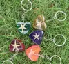 free shipping yqtdmy 10 pcs fashion lovely heart colorful design starfish cool keychain