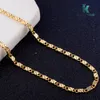 Kasanier 10 Pcslot Whole Gold and Silver 2mm Clavicular Necklace Man and Woman Fashion Accessories Jewelry 2018 3226604
