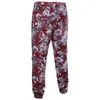 Casual Men Pants Floral Print Plus Size Linen Joggers Hip Hop Street Wear Brand Male Summer Loose Pants