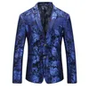 New Arrival Moda Wysokiej Jakości Mężczyźni Dress Flower Casual Single Breasted Suit Kurtka Mens Blazer Plus Rozmiar M LXL 2XL 3XL 4XL 5XL