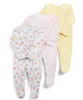 Pagliaccetti per bambini 3 pezzi Involucro in puro cotone Pagliaccetto Salopette per neonati vestiti per neonato neonato neonate outfit tuta Roupas de bebe abbigliamento