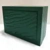 최고의 품질 럭셔리 짙은 녹색 럭셔리 시계 상자 선물 케이스 롤렉스 시계 소책자 카드 태그 및 영어 스위스 시계 상자