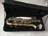 Margewate Professional Brass Baritone Saxofon Högkvalitativt musikinstrument Antik kopparyta kan anpassas logo Sax med väska